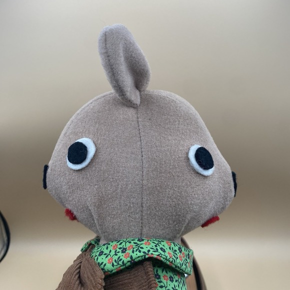 Reversible RARE Handmade Rag Doll Sylvia S Chloupek Floral Dress Yarn Hair 18" - Picture 4 of 9